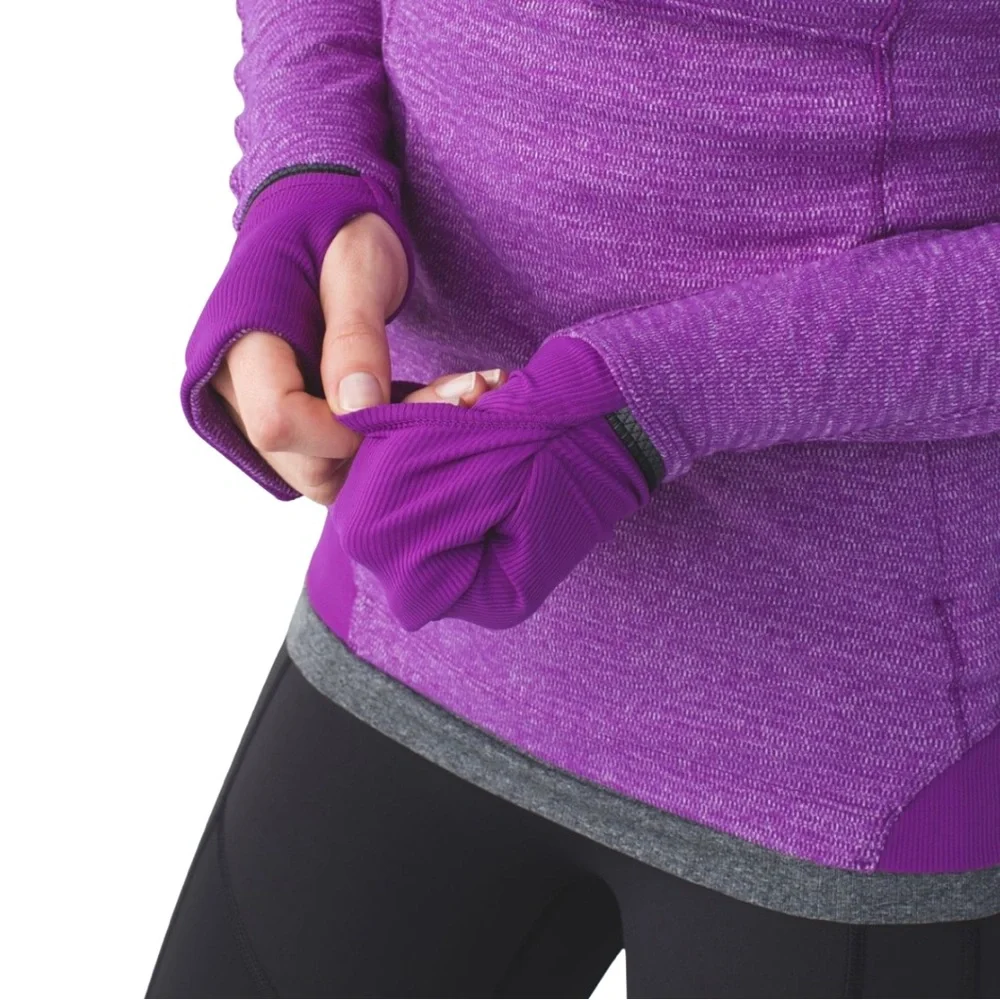 LULULEMON Runderful 1/2 Half Zip Long Sleeve Pullover Top + Small Reusable Bag - Picture 7 of 16